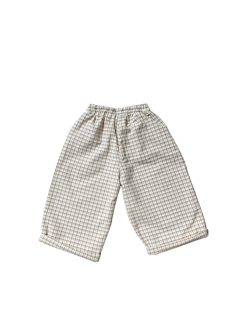 Check Pants - Beige