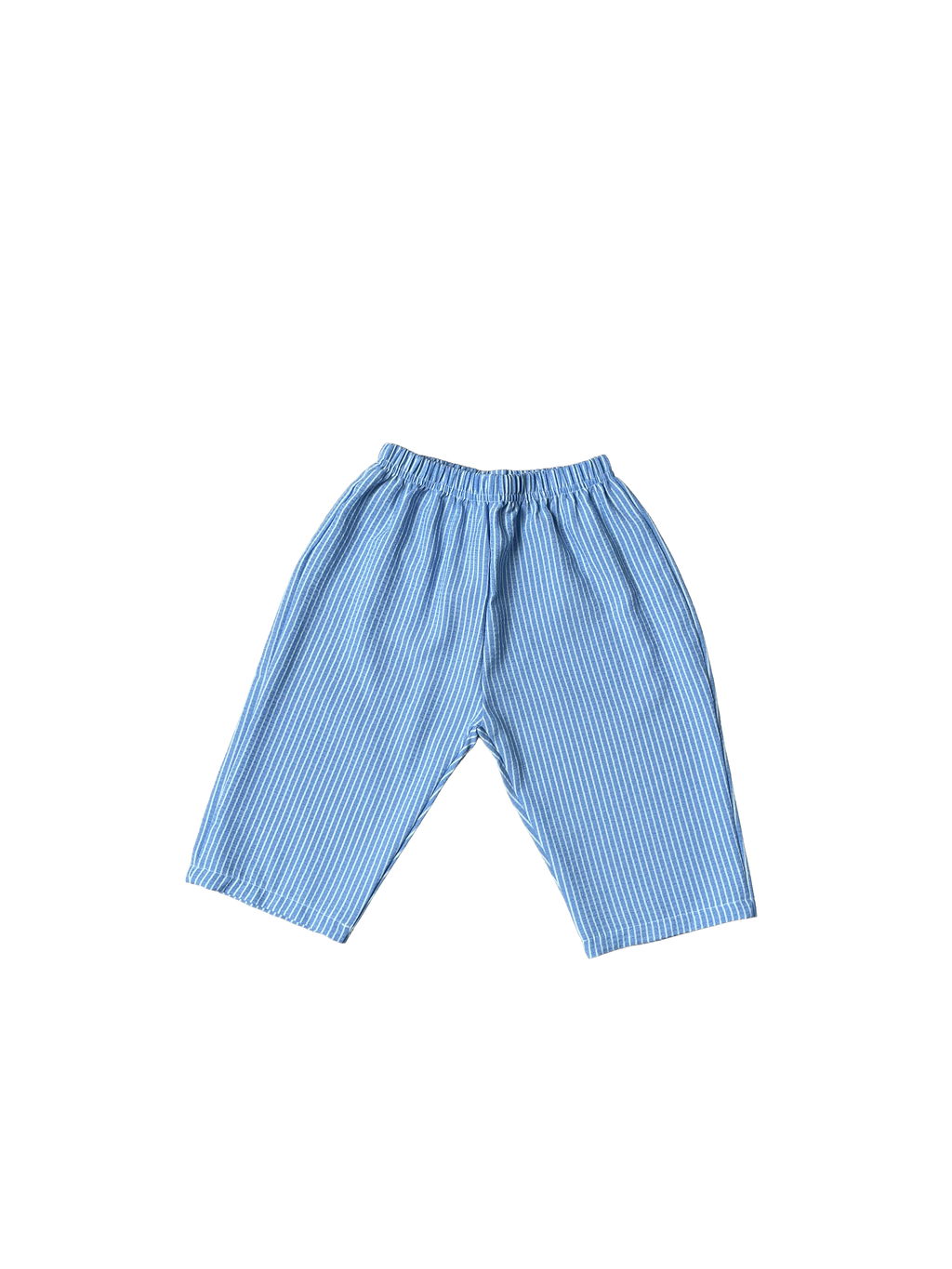 Smiley Striped Pants - Sky