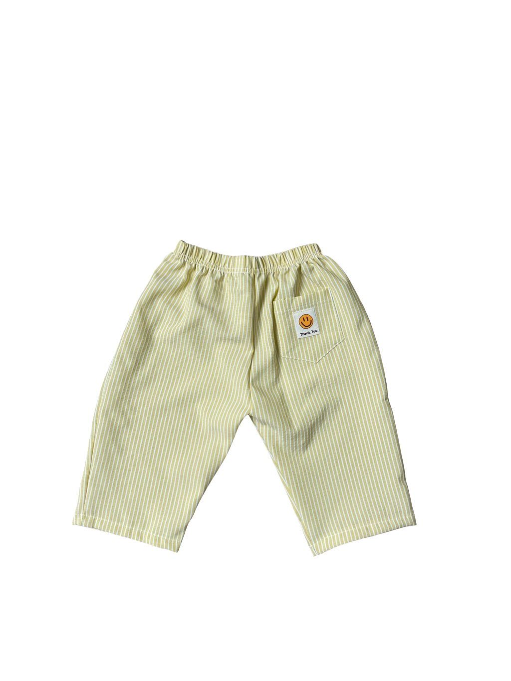 Smiley Striped Pants - Yellow