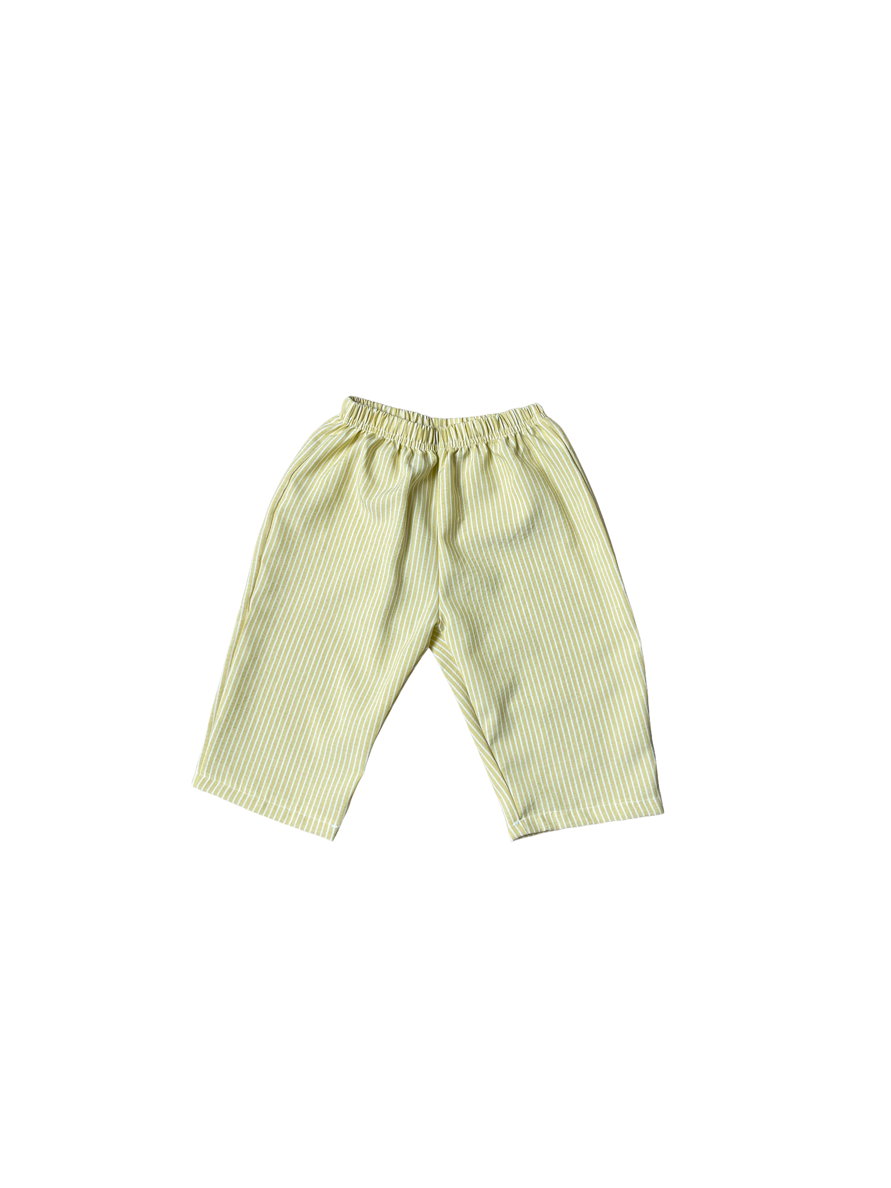 Smiley Striped Pants - Yellow