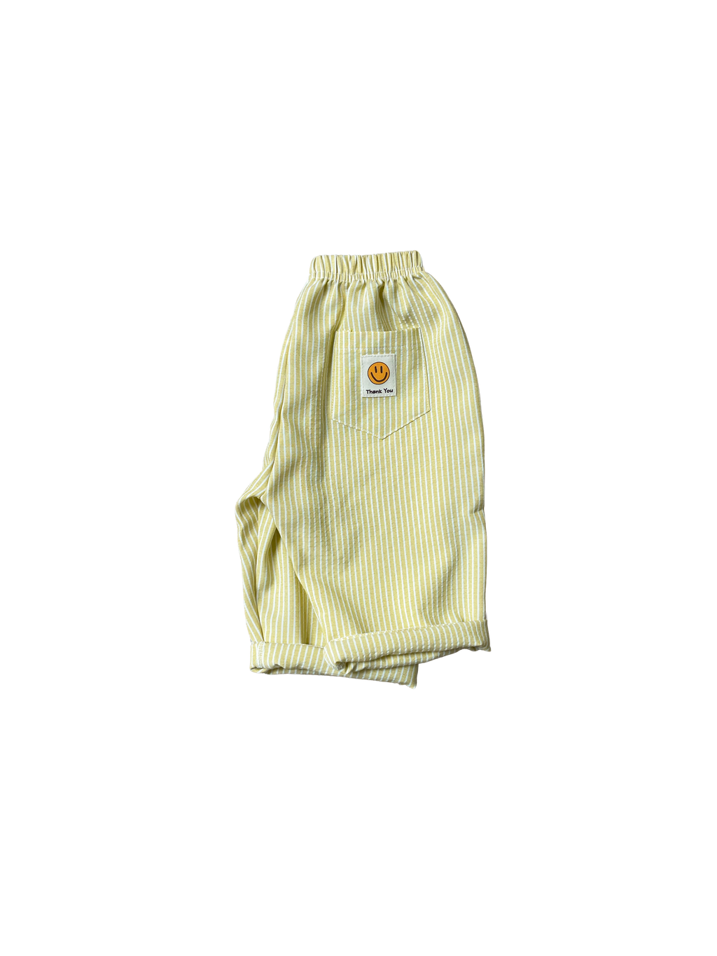 Smiley Striped Pants - Yellow