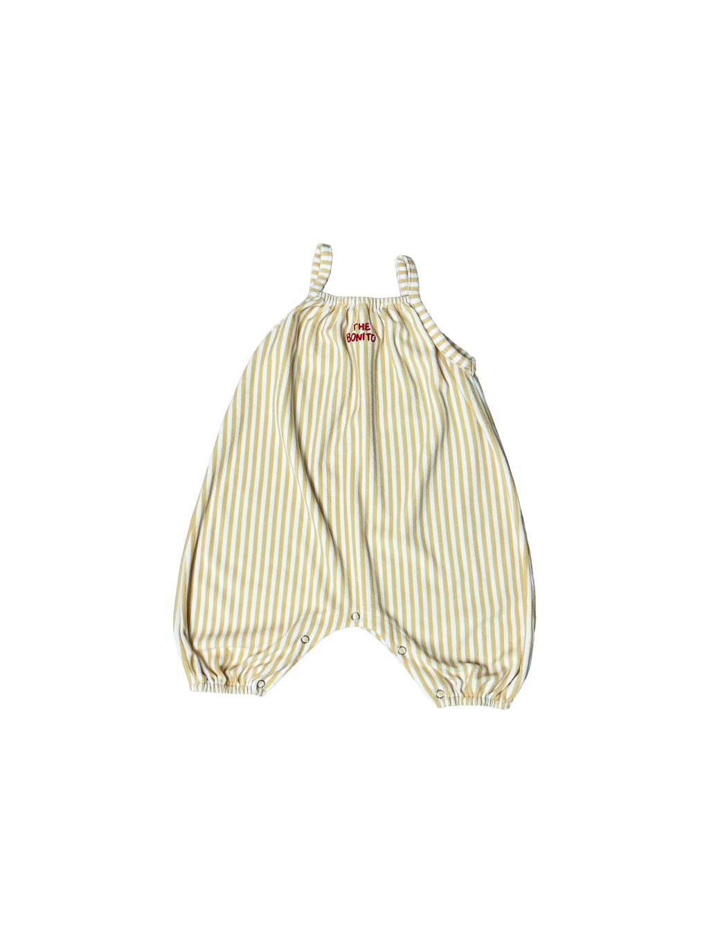 Bebe Striped Overalls - Yellow