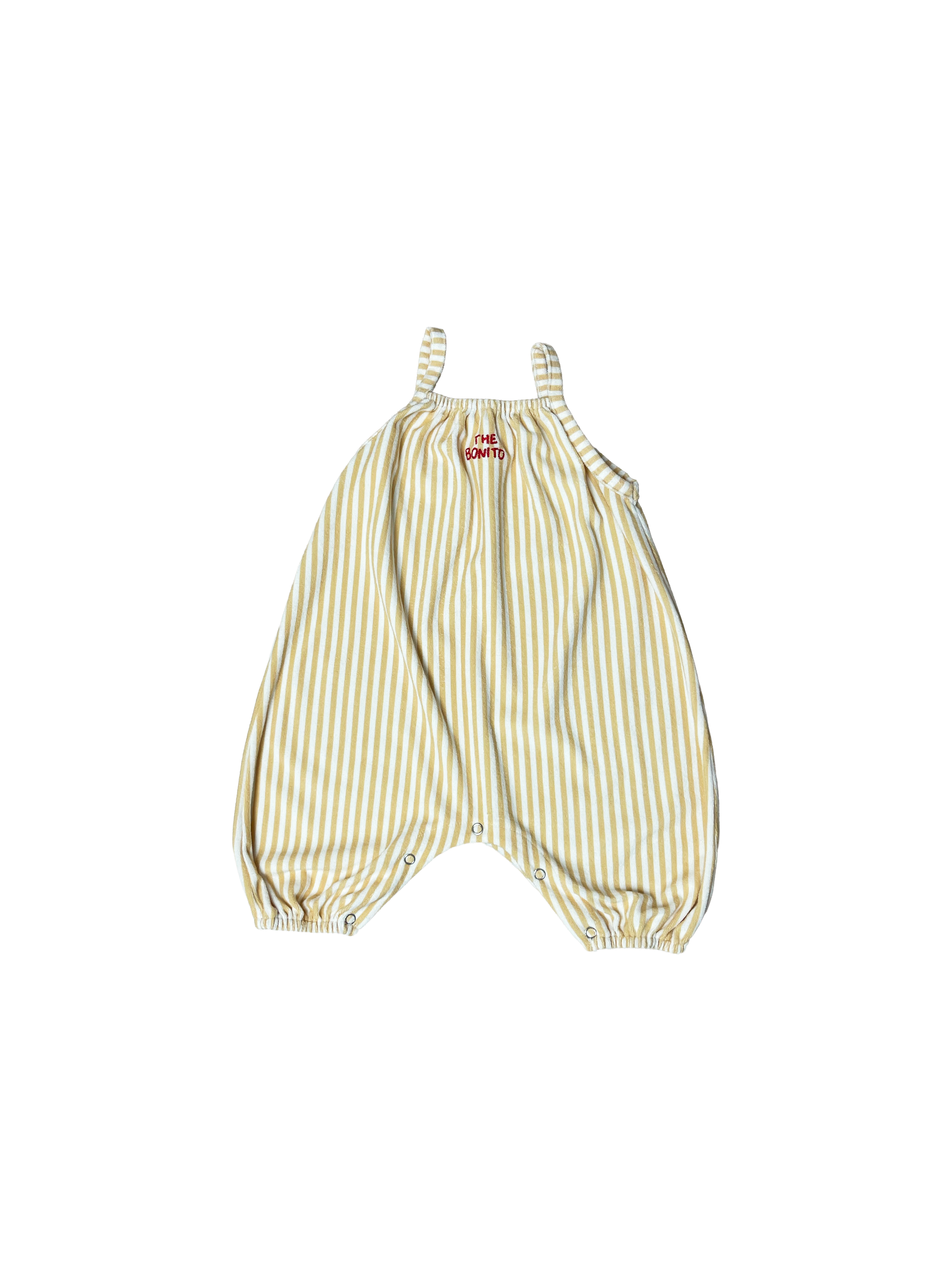 Bebe Striped Overalls - Yellow
