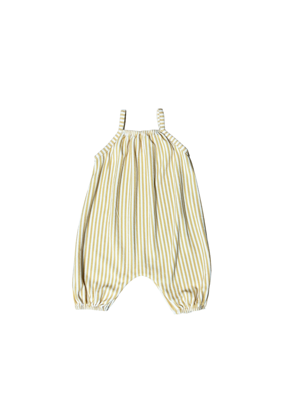 Bebe Striped Overalls - Yellow