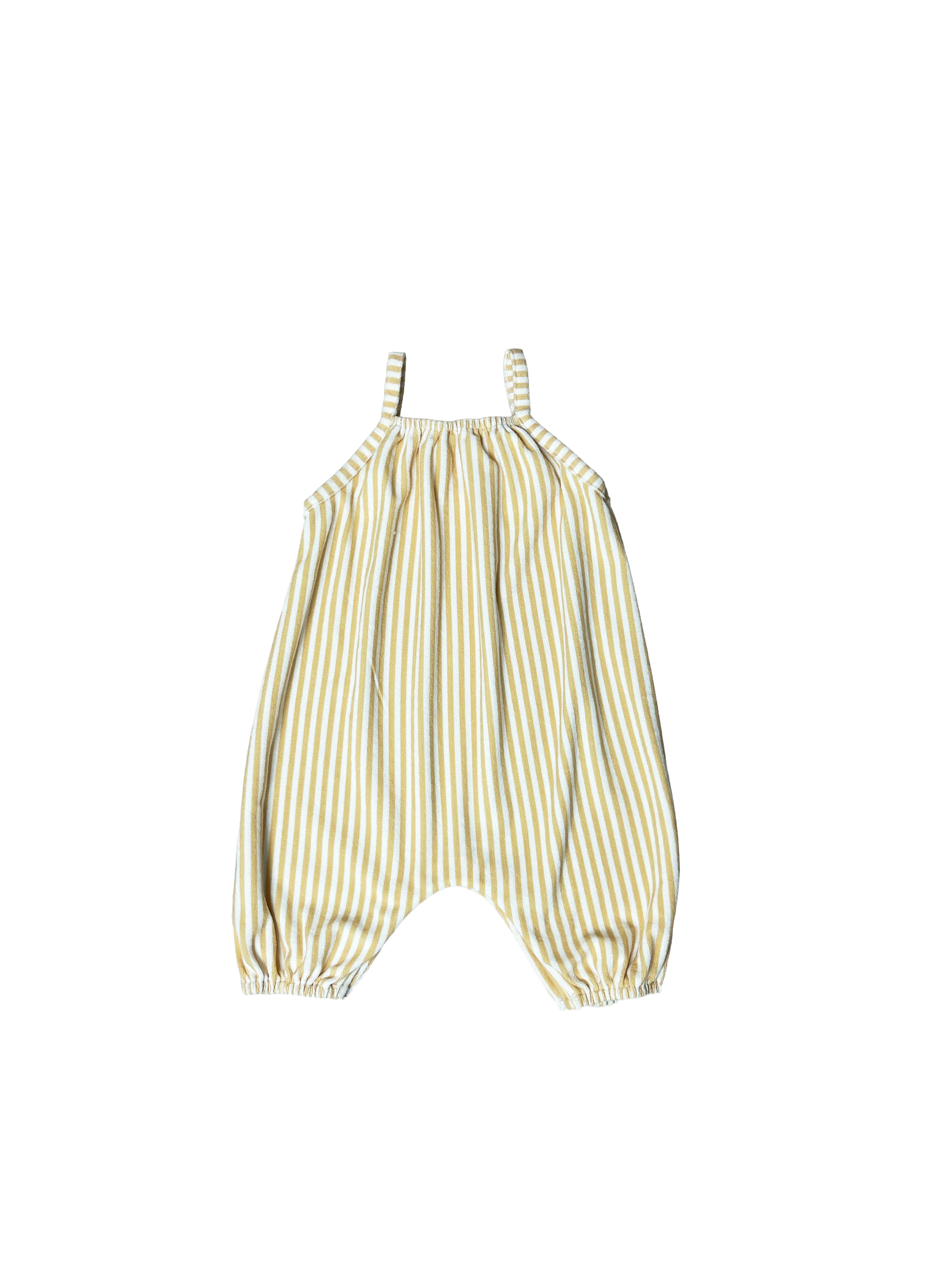 Bebe Striped Overalls - Yellow