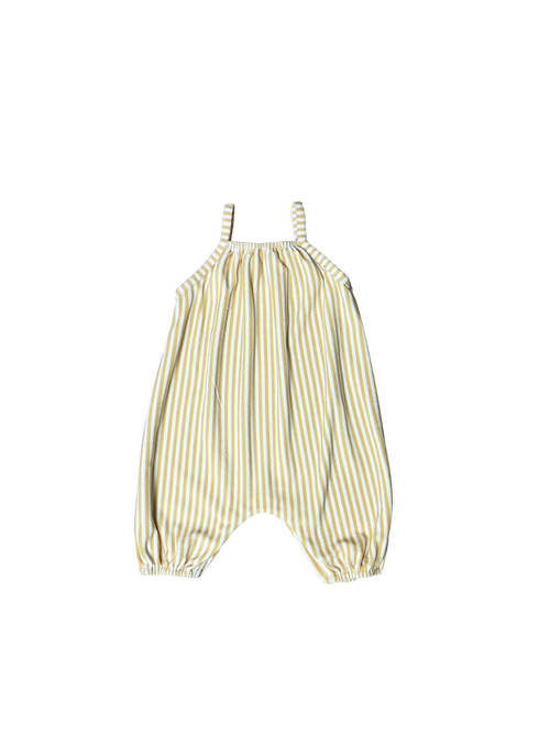 Bebe Striped Overalls - Yellow