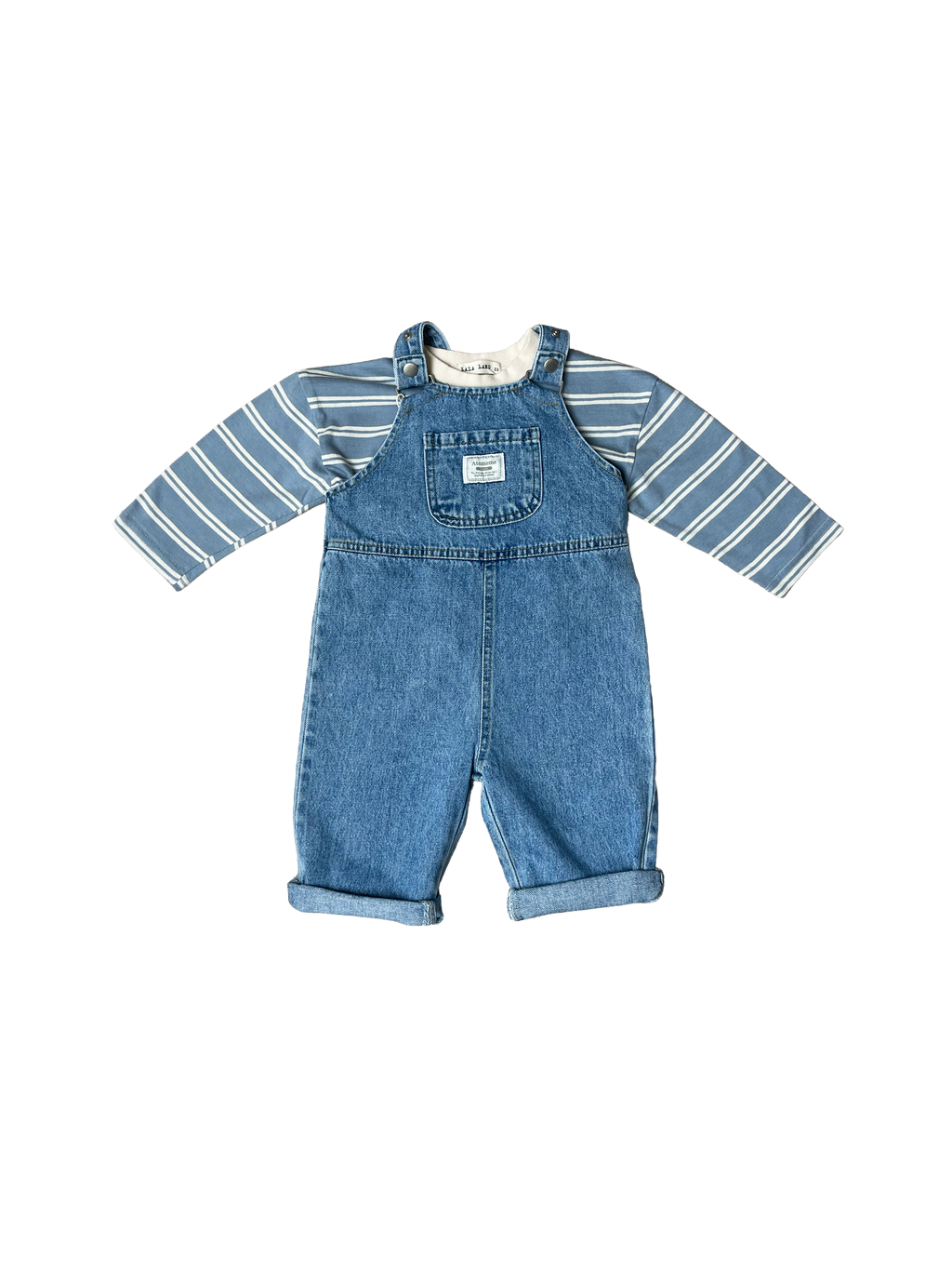 Denim Overalls - Light-blue