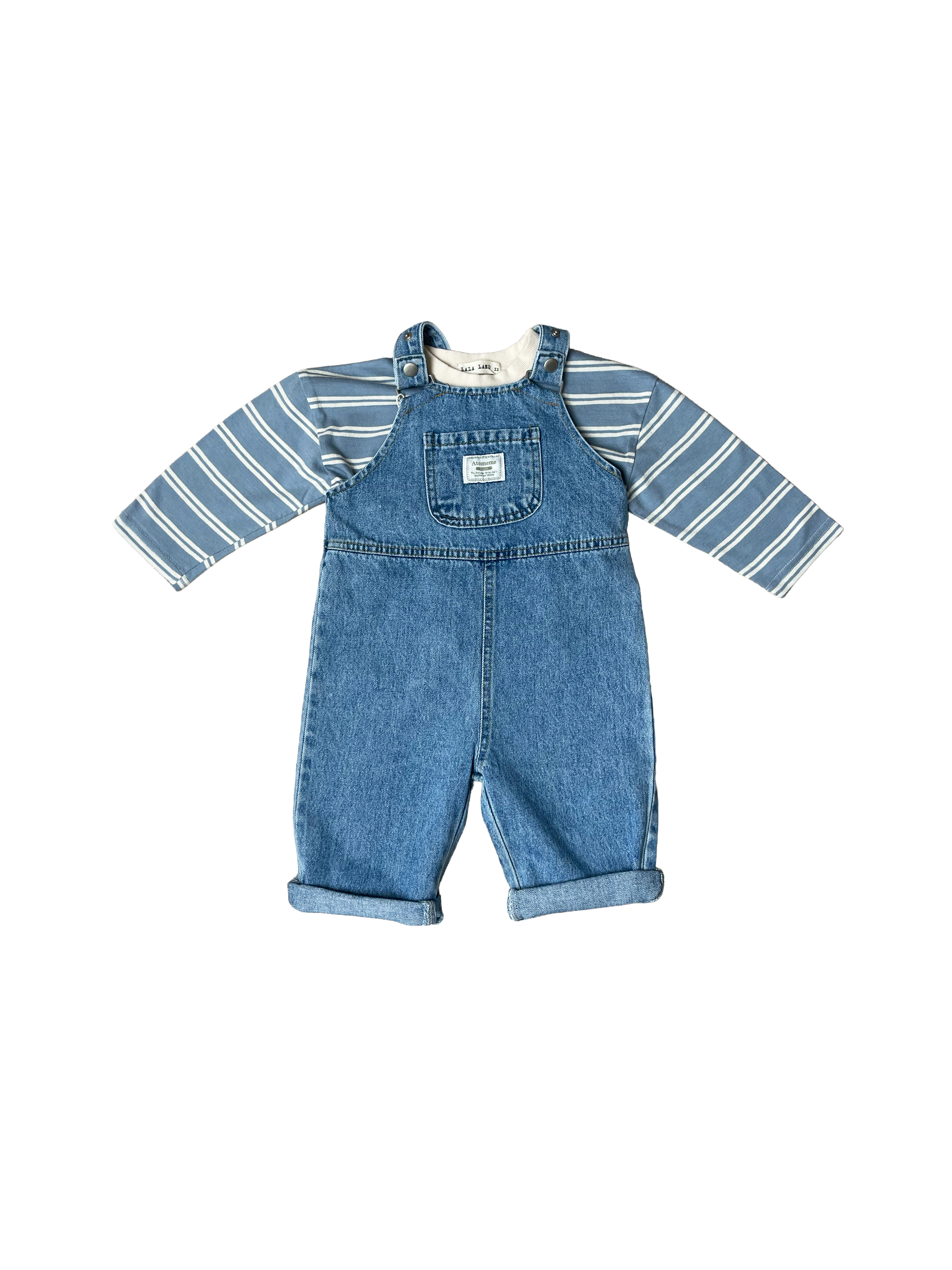 Denim Overalls - Light-blue