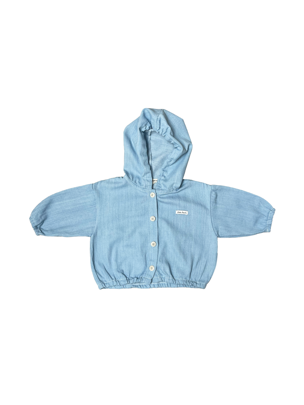 Denim Hoodie - Light-blue
