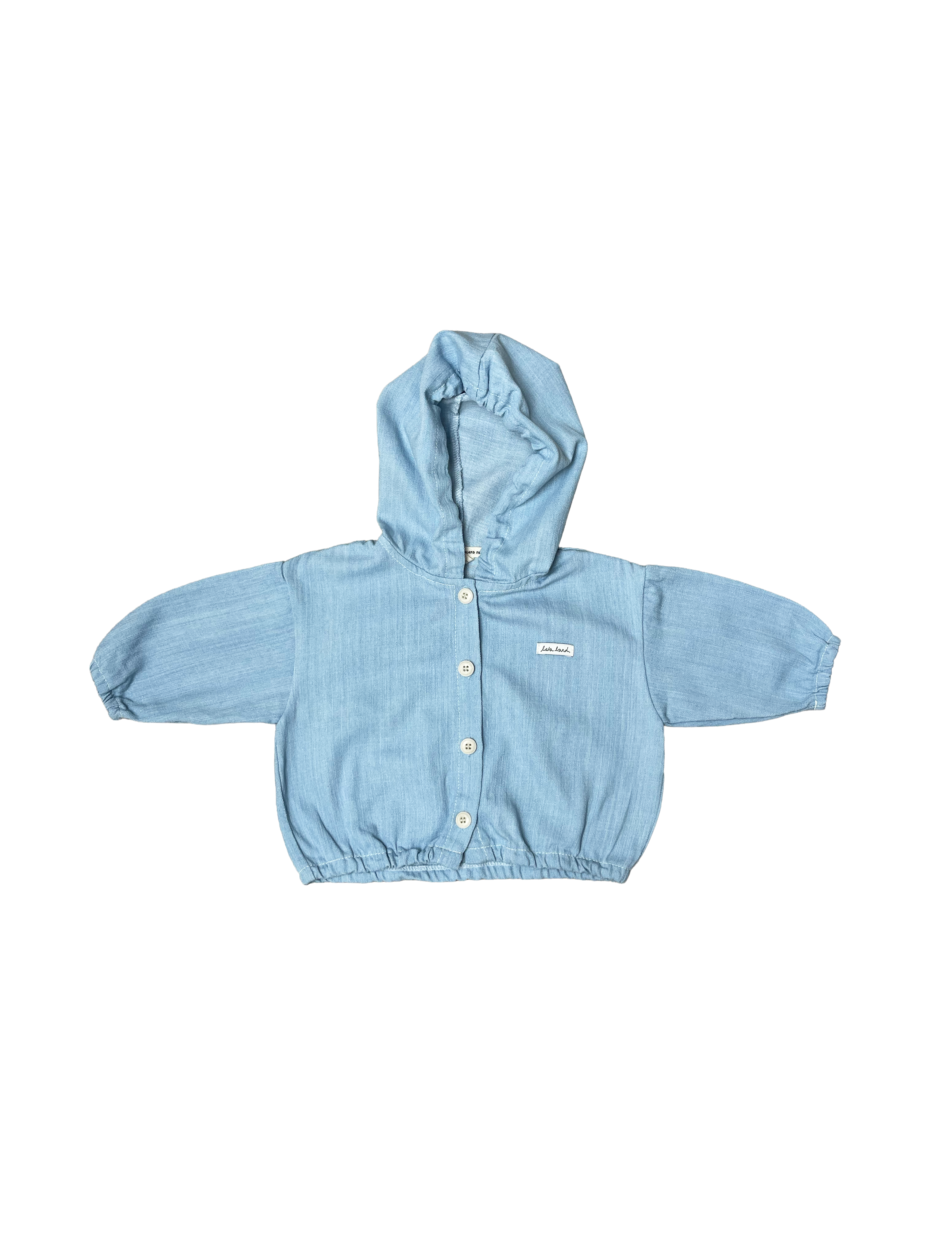 Denim Hoodie - Light-blue