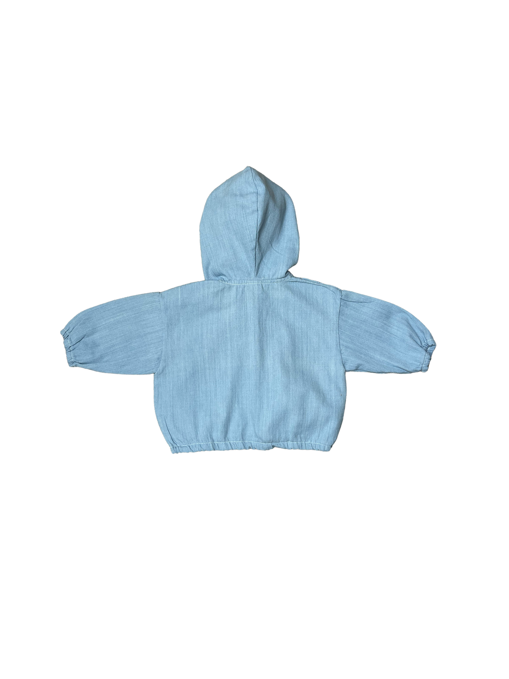 Denim Hoodie - Light-blue