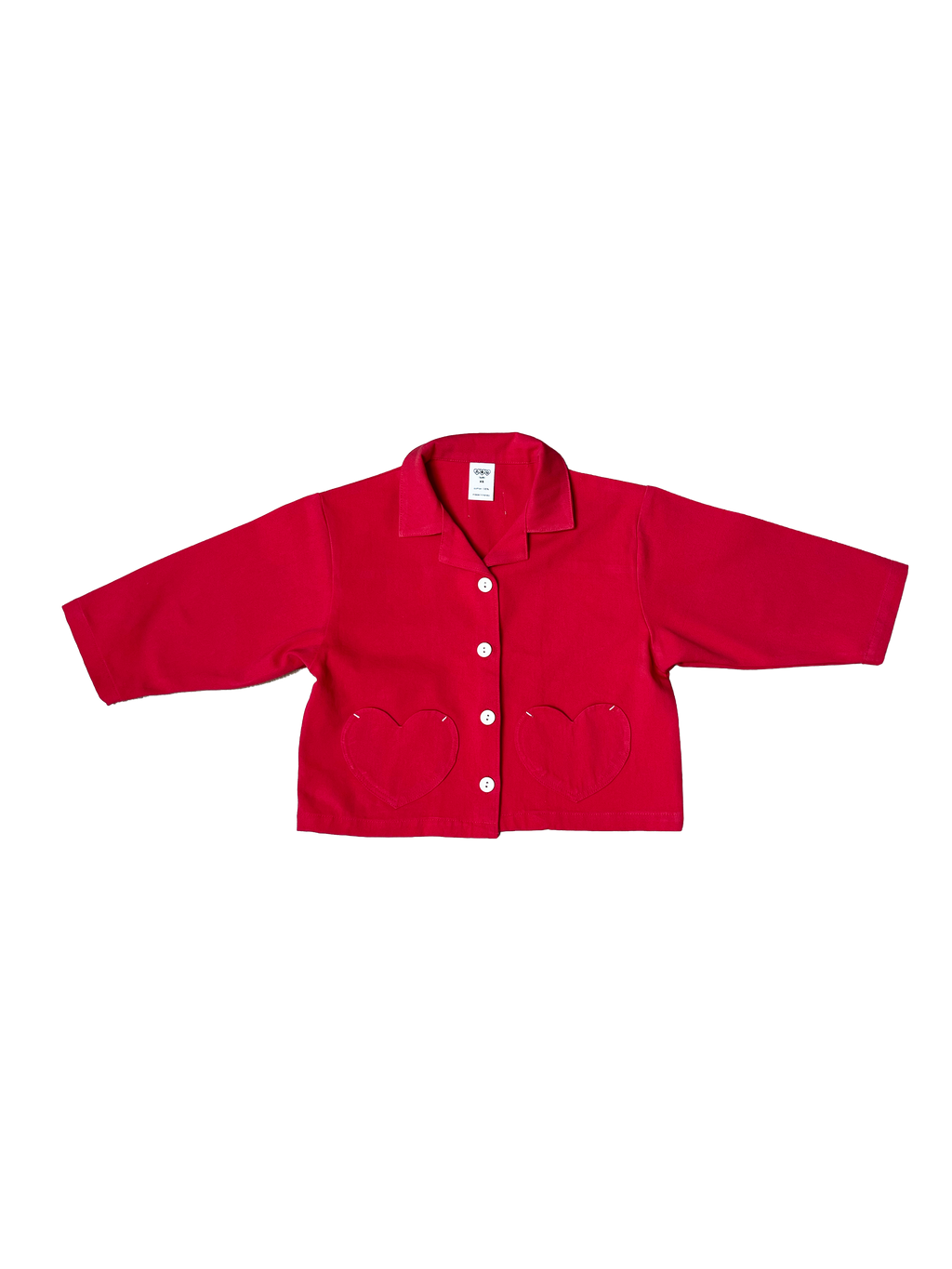 Heart Pocket Jacket - Red